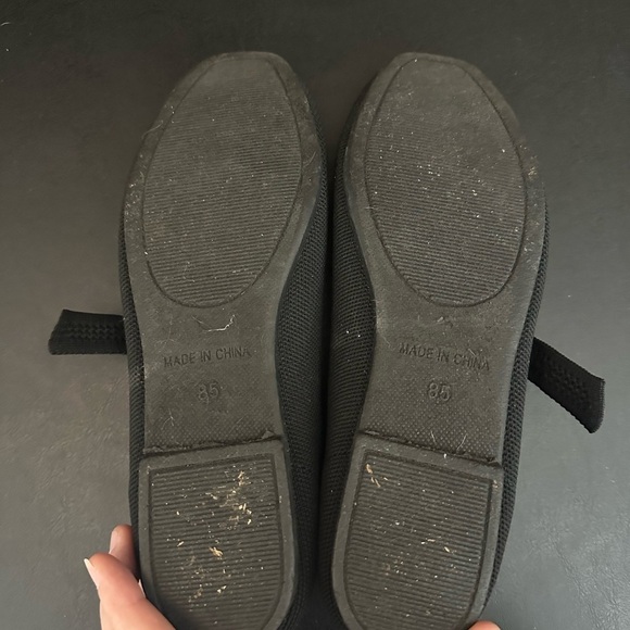 Steve Madden Women's Black Knit Mary Jane Ballet Flat Buckle Closure Size 8.5 - Picture 7 of 9